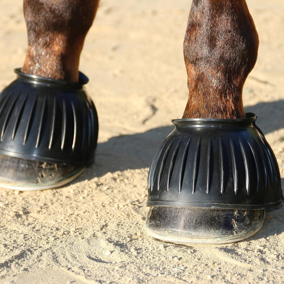 Professional's Choice premium equestrian overreach boots in black size large