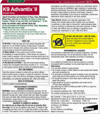 K9 Advantix II for small dogs four to ten pounds monthly dose tube