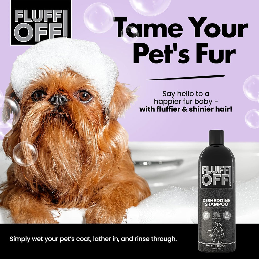 Girl With The Dogs pet shampoo bottle 16 fluid ounce size