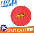 Close up of tear-resistant nylon material on Nerf Dog flyer