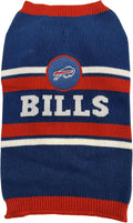 Pets First NFL Buffalo Bills dog sweater front view