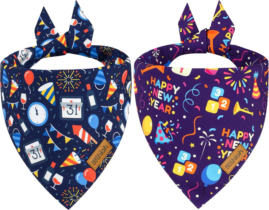 4th of July Dog Bandanas - 2 Pack Reversible USA Patriotic Bandana for Boy and Girl | Premium Durable Fabric | American Flag Pet Scarf for Small Medium Large and Extra Large Dogs (Large) - Image 10