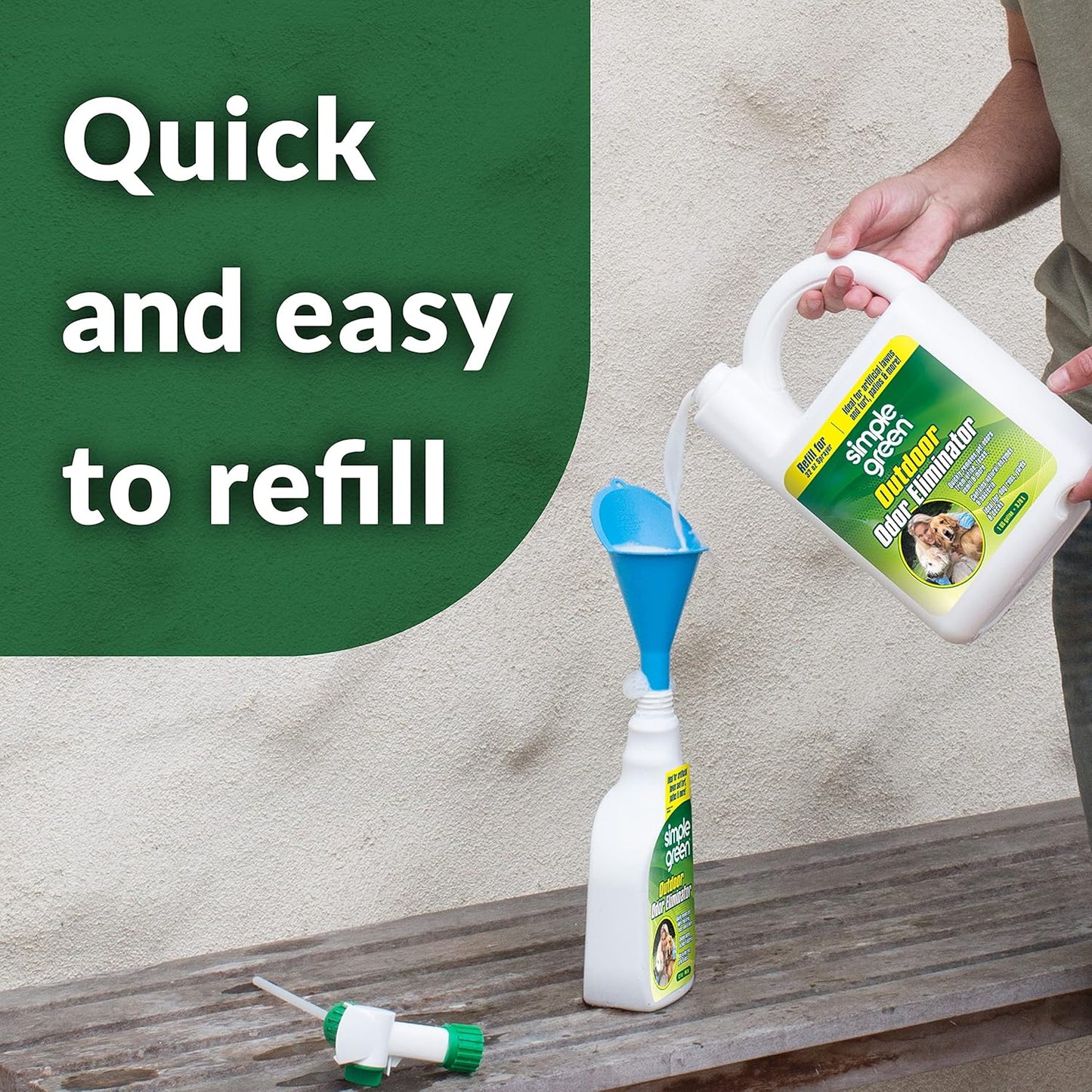 Back view of Simple Green gallon refill bottle