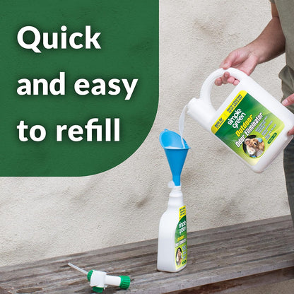 Back view of Simple Green gallon refill bottle