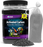 Aquatic Experts premium activated carbon aquarium filter media front view container