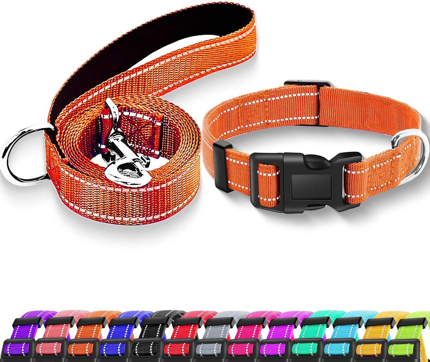 Full set of Maiiu dog collar and matching leash
