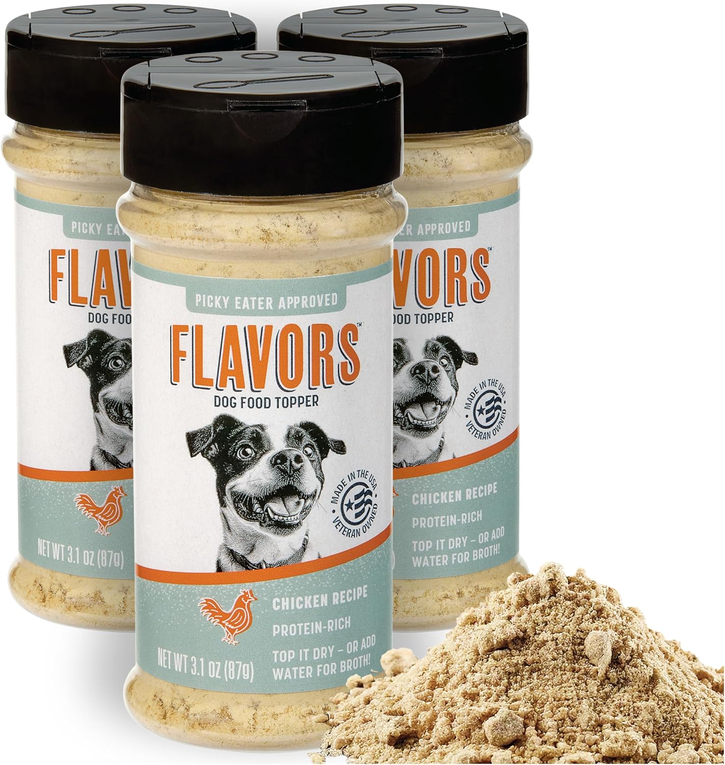 BEAUMONT BASICS Flavors Food Topper for Dogs - All 4 Recipes Gift Pack - Natural, Grain Free - Perfect Seasoning, Gravy, and Kibble Sprinkle for Picky Dog- 3.1oz Bottles - Image 12