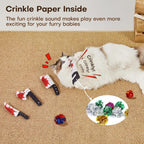 Potaroma horror-themed cat toys size reference
