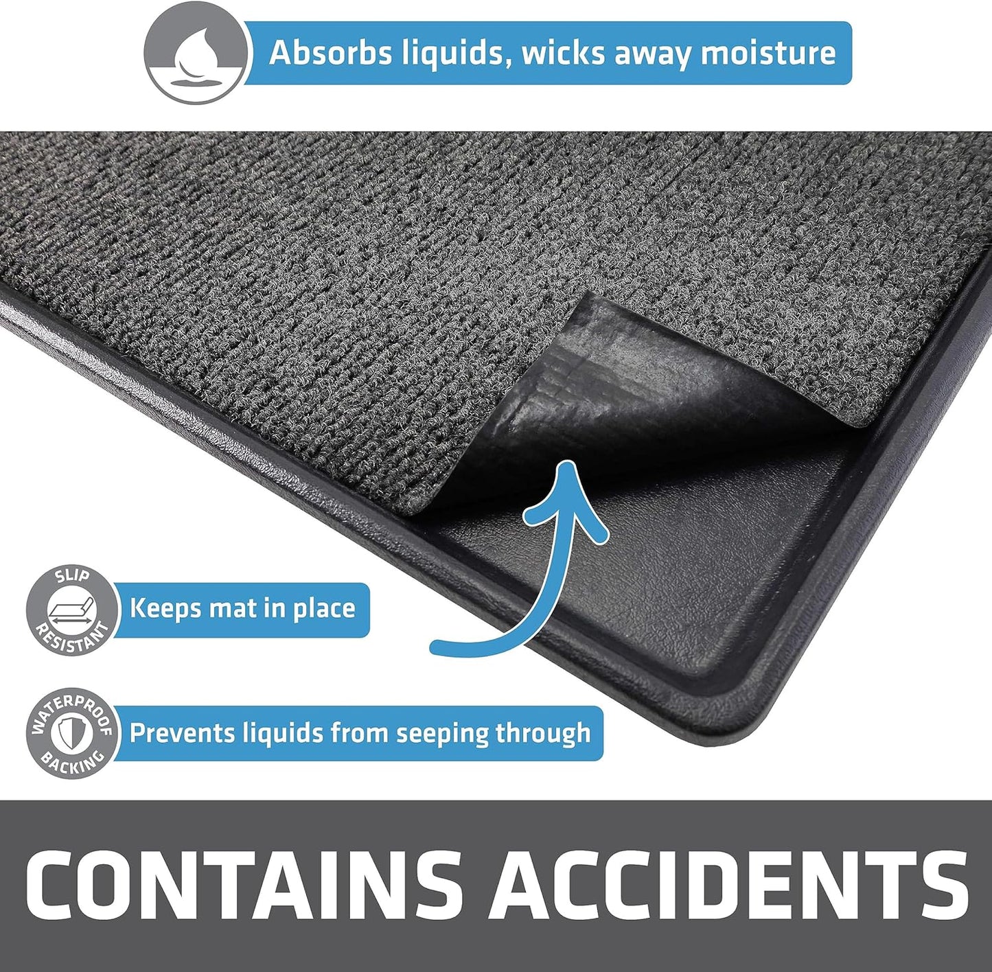 Close up of Drymate Zorb-Tech fabric texture and waterproof backing
