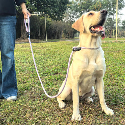 Morxil heavy duty pet control lead with leather stopper detail