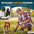 Emperor Pets retractable leash with waste bag dispenser