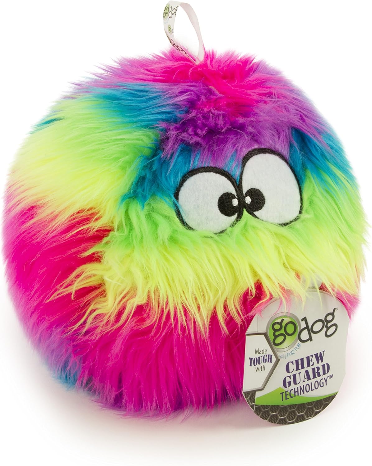 GoDog Furballz rainbow toy showing round shape for fetching
