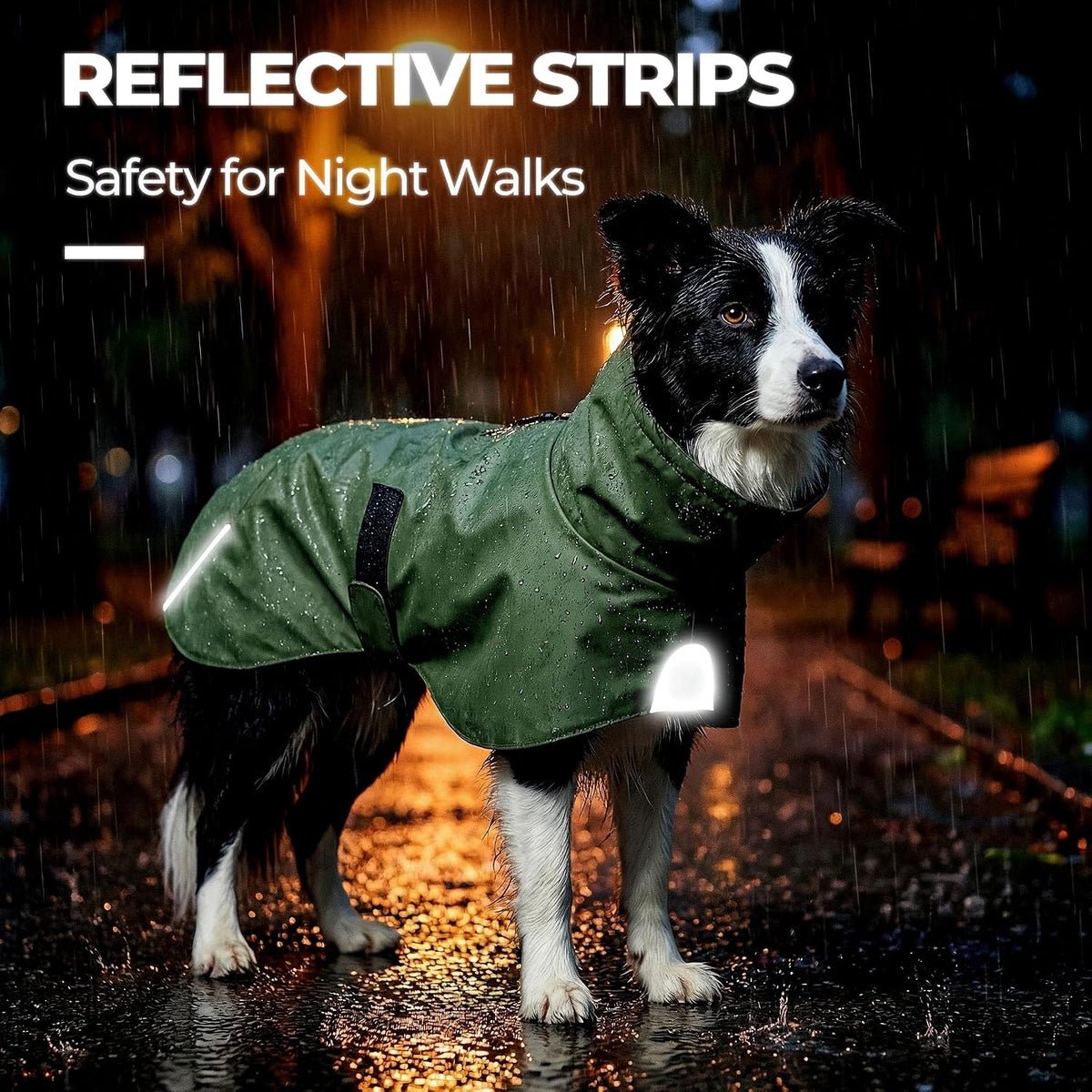 SKIPGEAR OEKO-TEX certified safe pet raincoat package detailing the non-toxic material properties