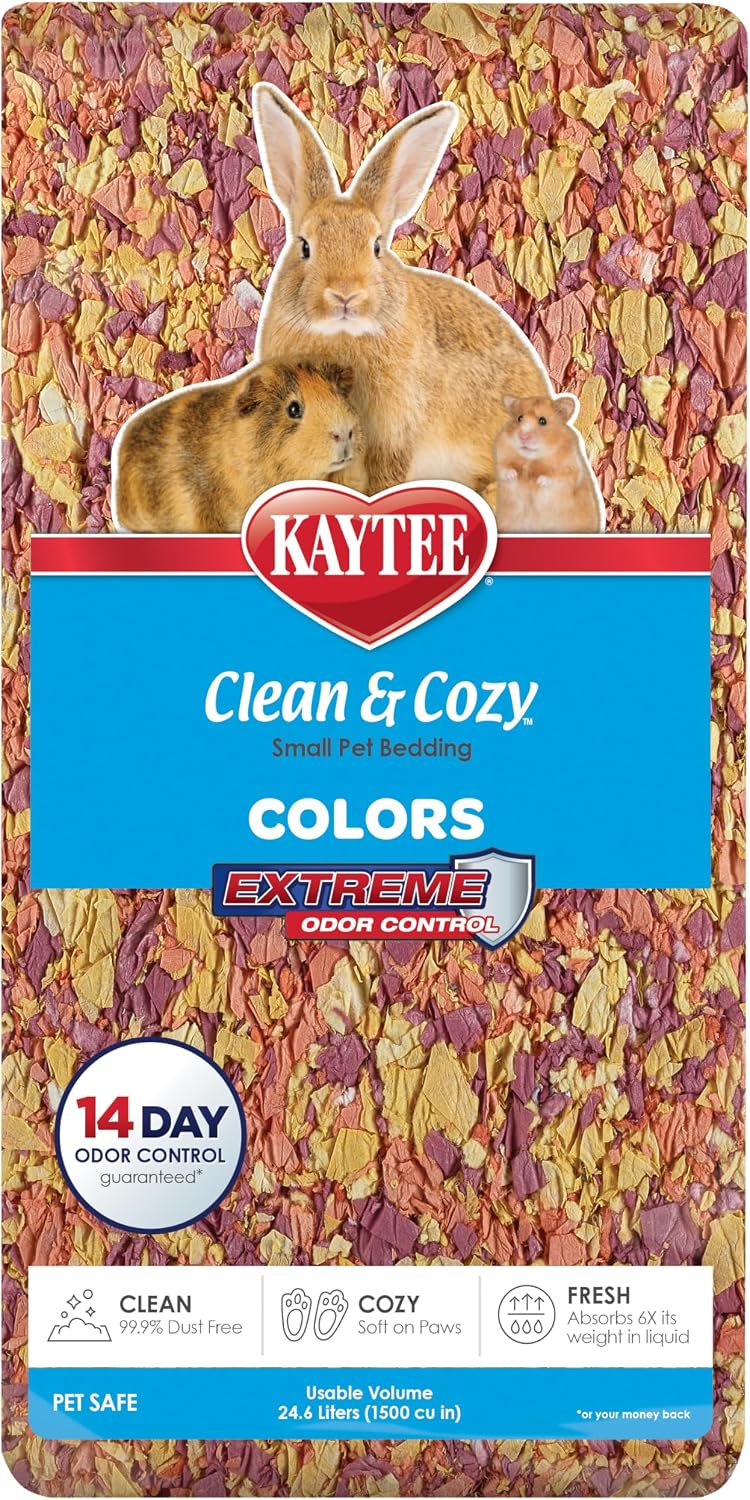 Kaytee Clean & Cozy Colors, Small Animal Bedding with Extreme Odor Control, Kaleidoscope, 24.6 Liters - Image 11