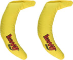 Yeowww Yellow Banana Catnip Toy close up texture detail