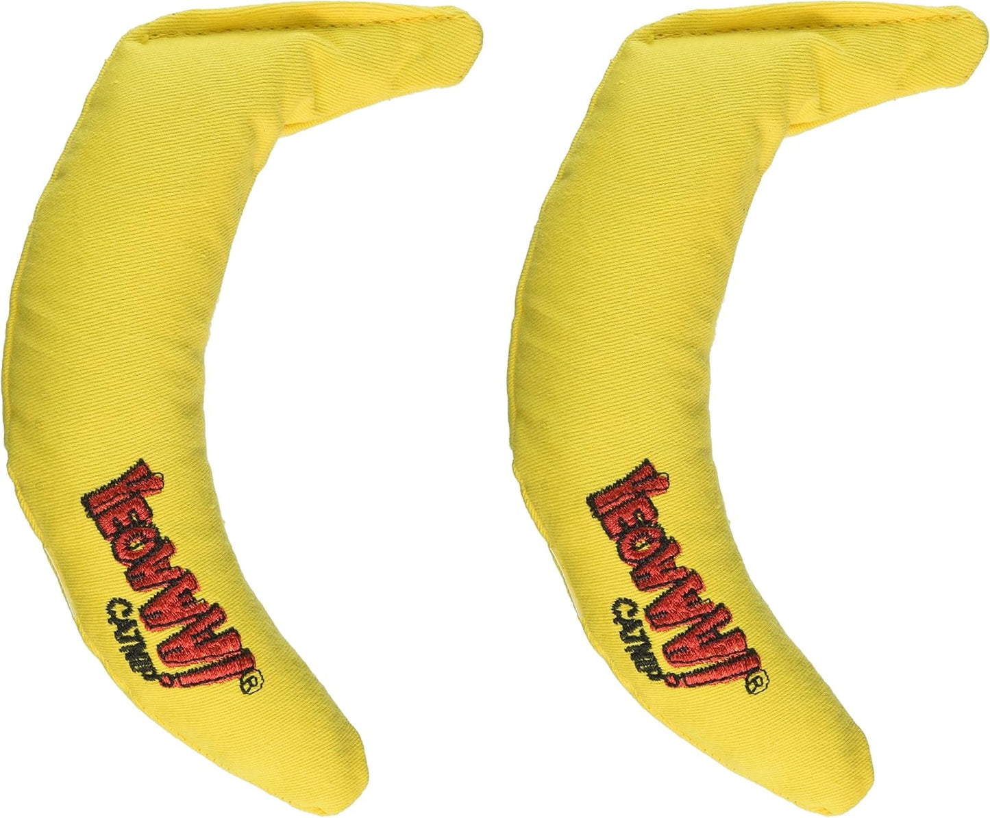 Close up of Yeowww! banana toy fabric and embroidery