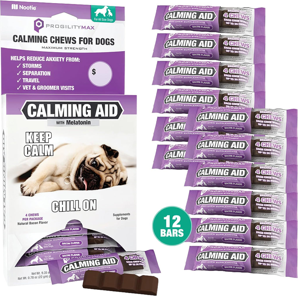 Nootie Progility calming aid nutritional information panel
