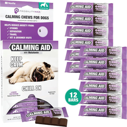 Nootie Progility calming aid nutritional information panel