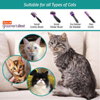 Comparison of Hartz flea comb against standard pet brushes