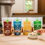 Sustainably sourced raw beef dog food patties from Open Farm brand