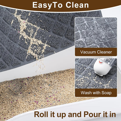 Durable thick mesh coil pet mat gentle on sensitive cat paws