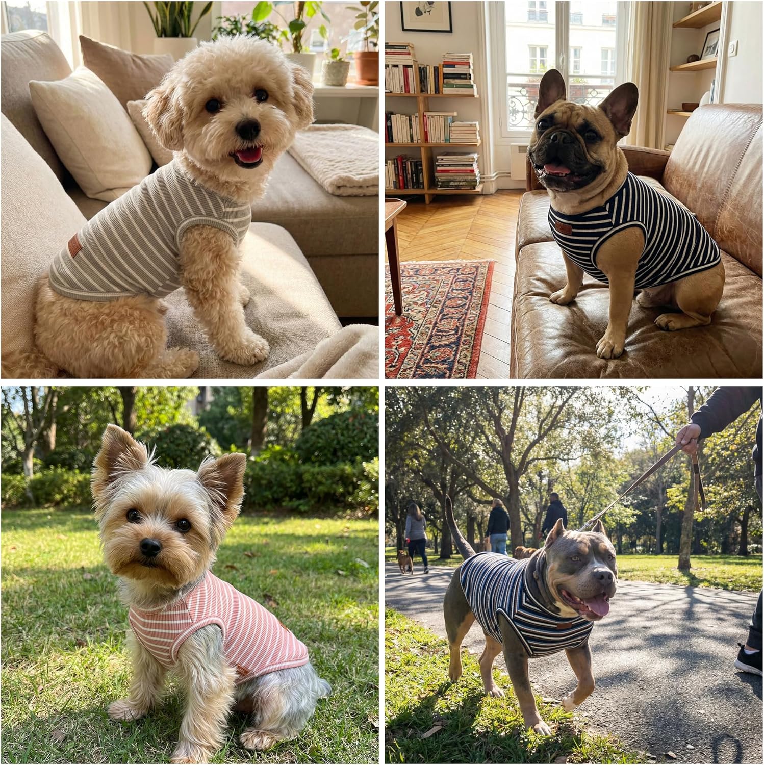 Baobicute stretchy dog tank top for medium breeds