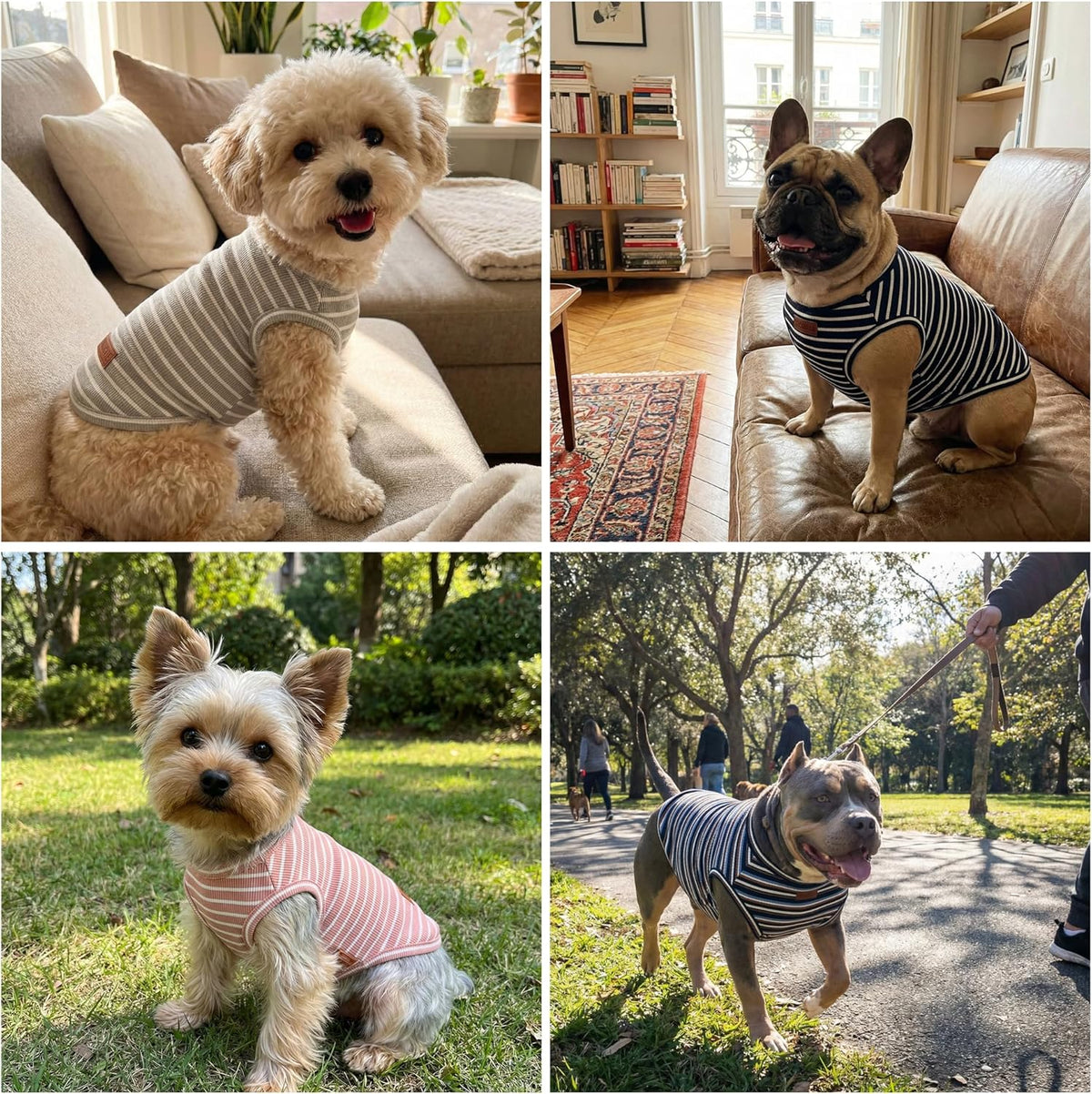 Baobicute stretchy dog tank top for medium breeds