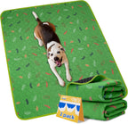 Sunheir dog pee pads used in a whelping box