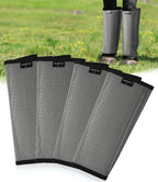 Breathable Mesh Horse Fly Boots - Equine Fly Leg Wraps for Insect & Scratch Protection, Comfortable Horse Leg Guards for Pasture, Trail Riding & Daily Use Set of 4 Sky Blue Large - Image 13
