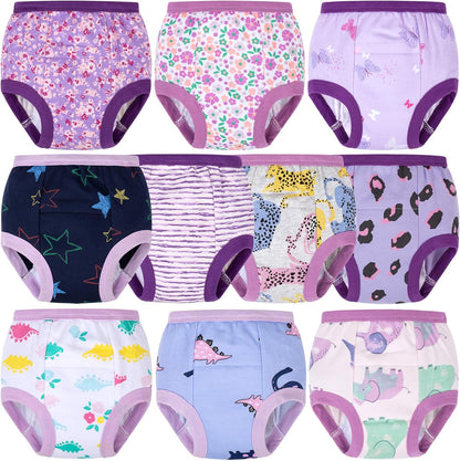 BIG ELEPHANT Toddler Training Pants front view of blue six pack cotton underwear