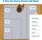 Improvia pee pad inside a dog crate for floor protection