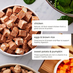 Freshpet sensitive stomach formula nutritional ingredients label