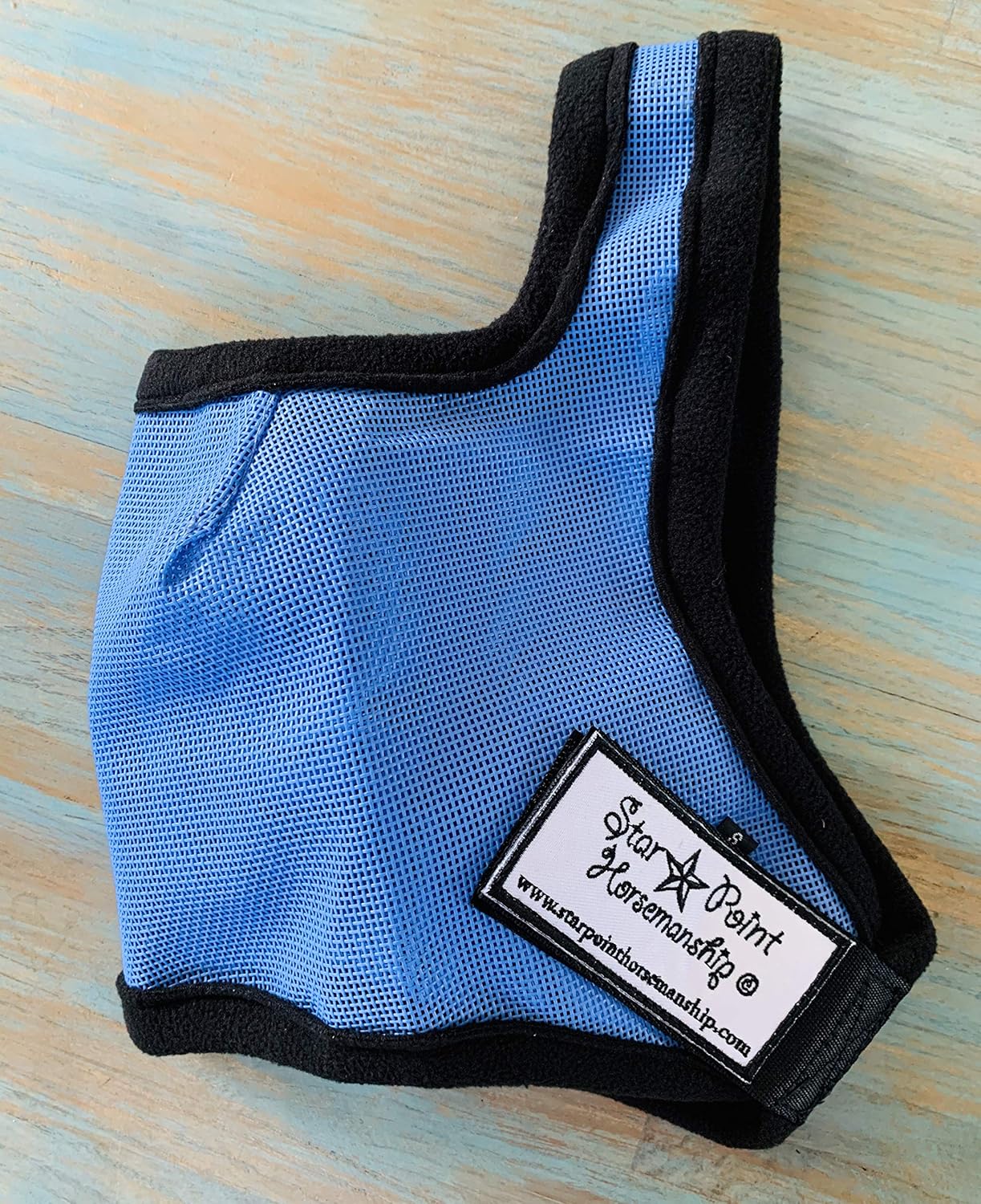 Star Point Horsemanship light blue fly mask for mini ponies