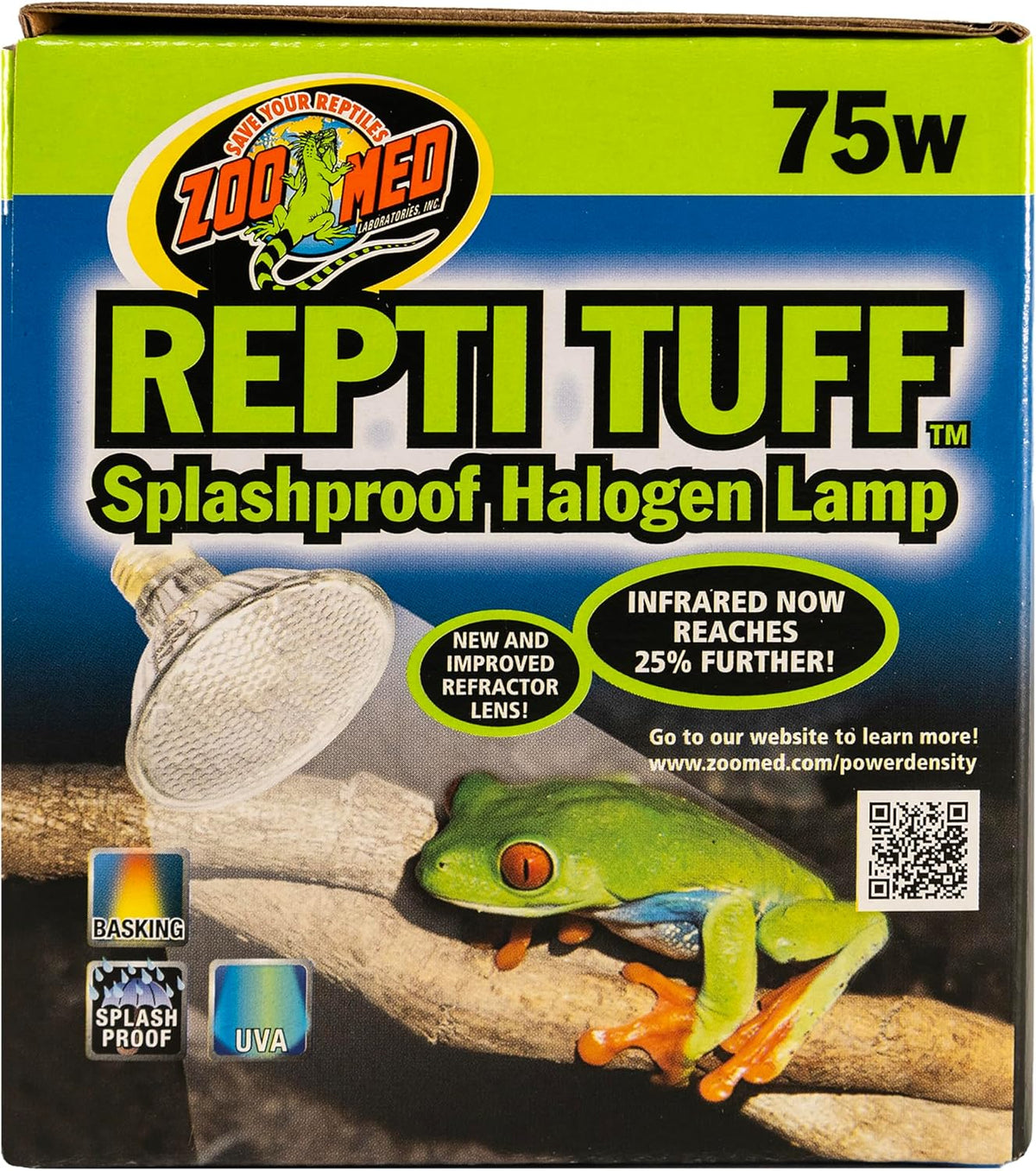 Aquatic turtle habitat setup illuminated with Zoo Med lamp