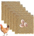 PercyEffie chicken nesting pads front view with artificial grass texture