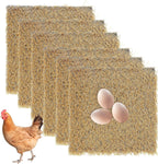 PercyEffie chicken nesting pads front view with artificial grass texture
