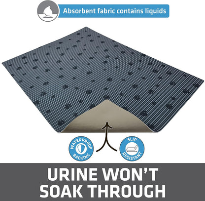 Soft paw friendly texture of Drymate gray litter trapping mat