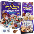 Dancing Bear Rock Mineral and Geodes Treasure Hunt Kit front view packaging