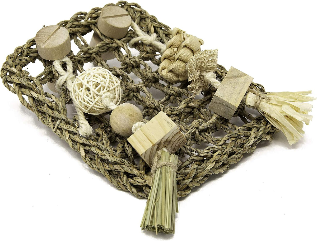 Oxbow Enriched Life activity center woven grass mat
