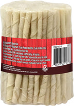 Premium grade raw hide twist sticks 100 pack product layout