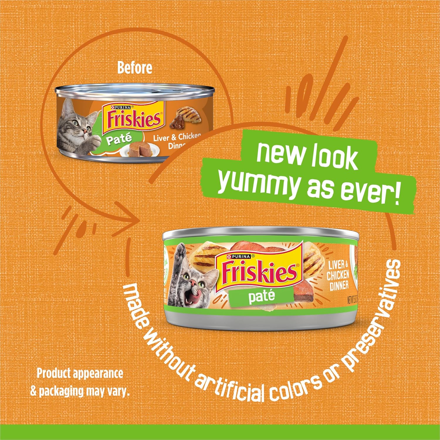 Purina Friskies Canned Wet Cat Food 24 Pack Display