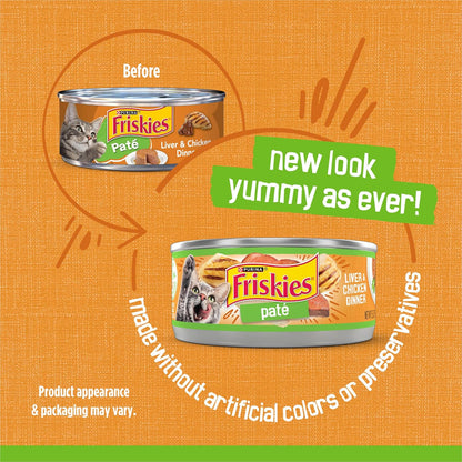 Purina Friskies Canned Wet Cat Food 24 Pack Display
