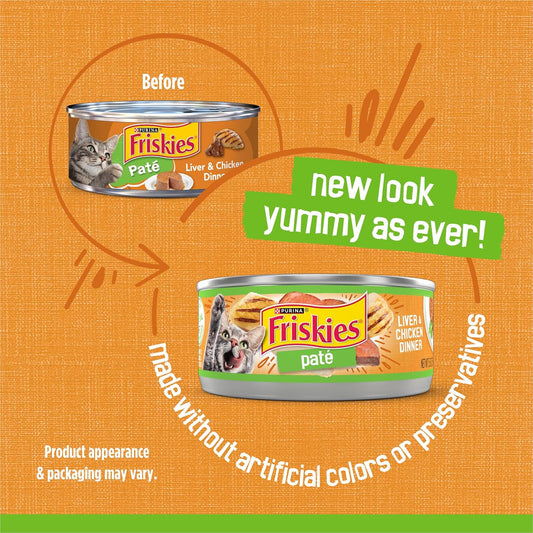 Purina Friskies Canned Wet Cat Food 24 Pack Display