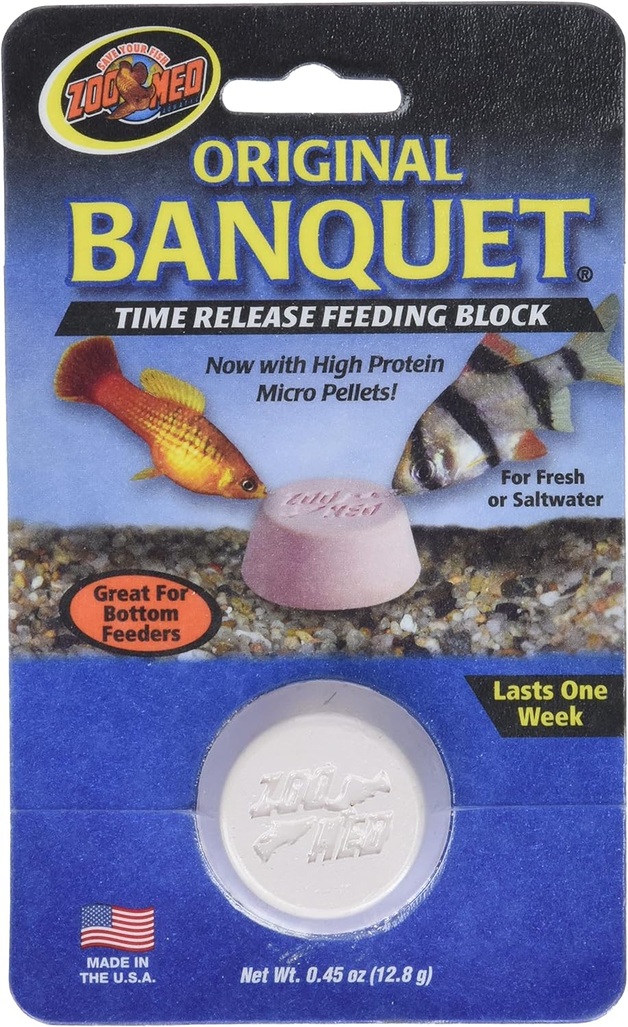 Zoo Med Original Banquet Feeding Block 0.45 Ounce front view