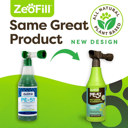 Zeofill PE-51 urine odor neutralizer thirty-two ounce bottle details