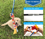 Dewonch 35 inch dog flirt pole packaging and contents for outdoor training