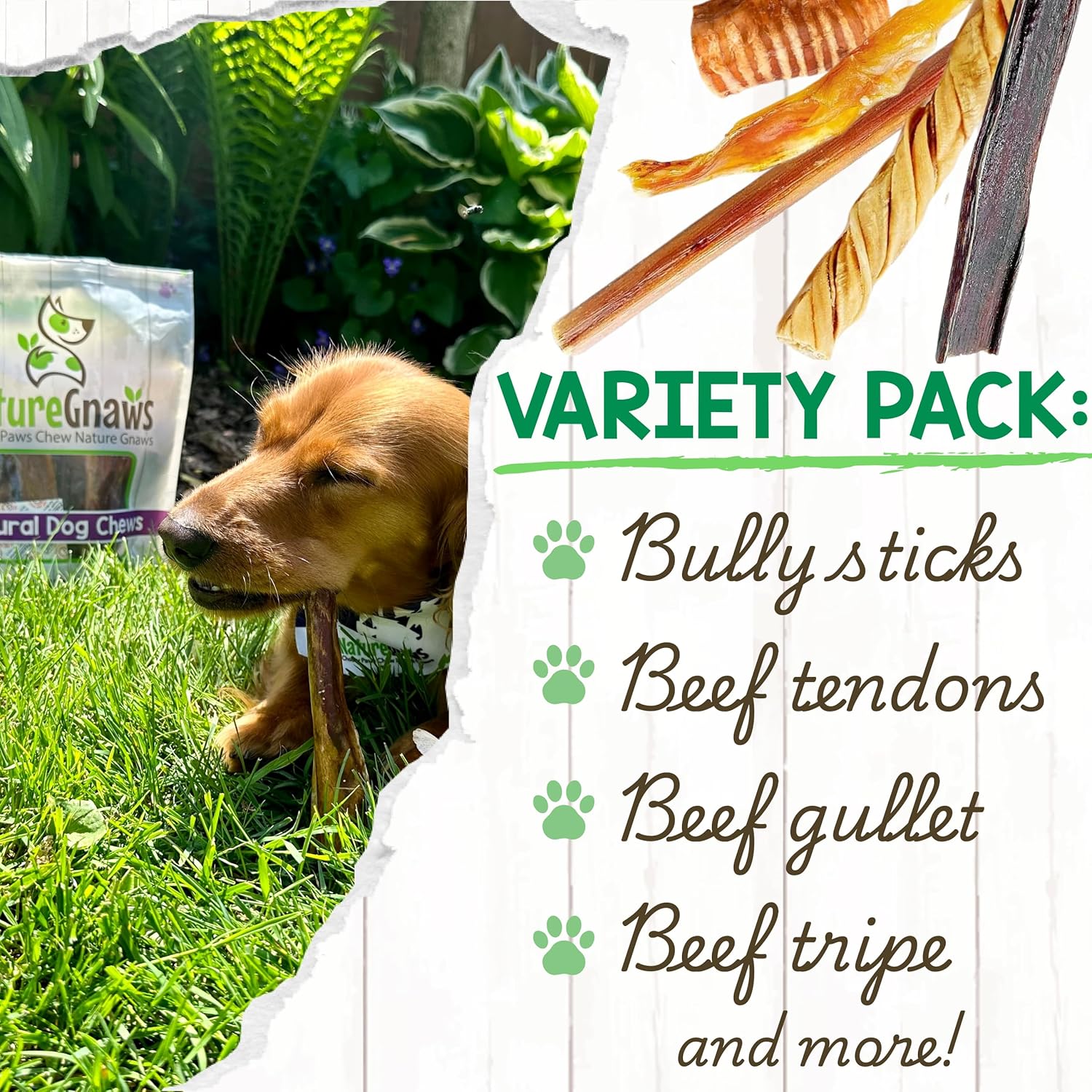 Premium rawhide free dog treats for teething puppies and small dogs.