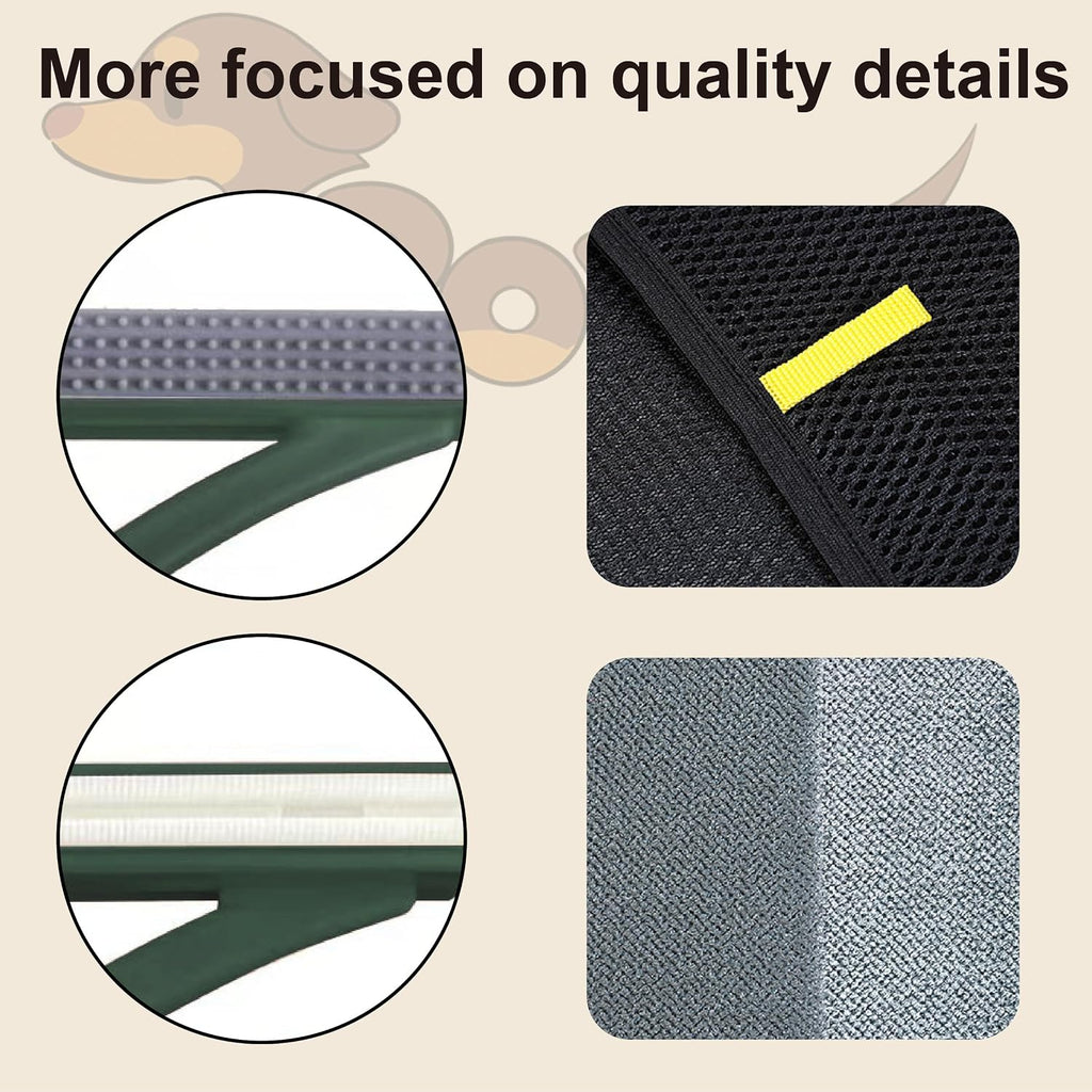 Detailed view of Rorodog electrostatic grooming glove fabric