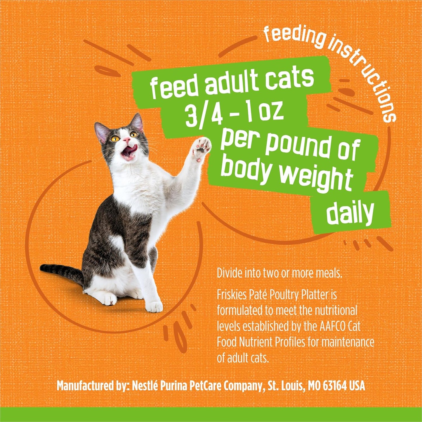 Purina Friskies wet cat food for adult cats and kittens