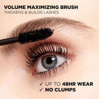 L'Oreal Paris volume building waterproof mascara brush application angle